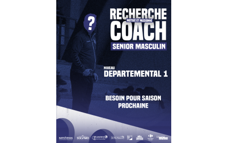 Recherche coach pour les Séniors Masculins